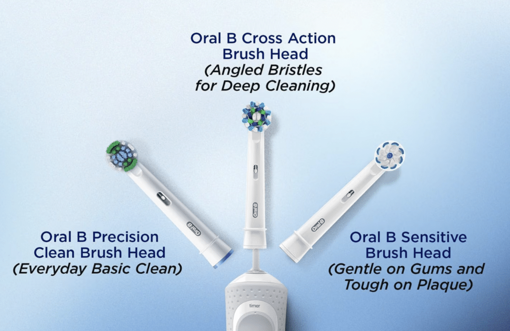 Oral B Vitality Rechargeable Rotating Electric Toothbrush brushes