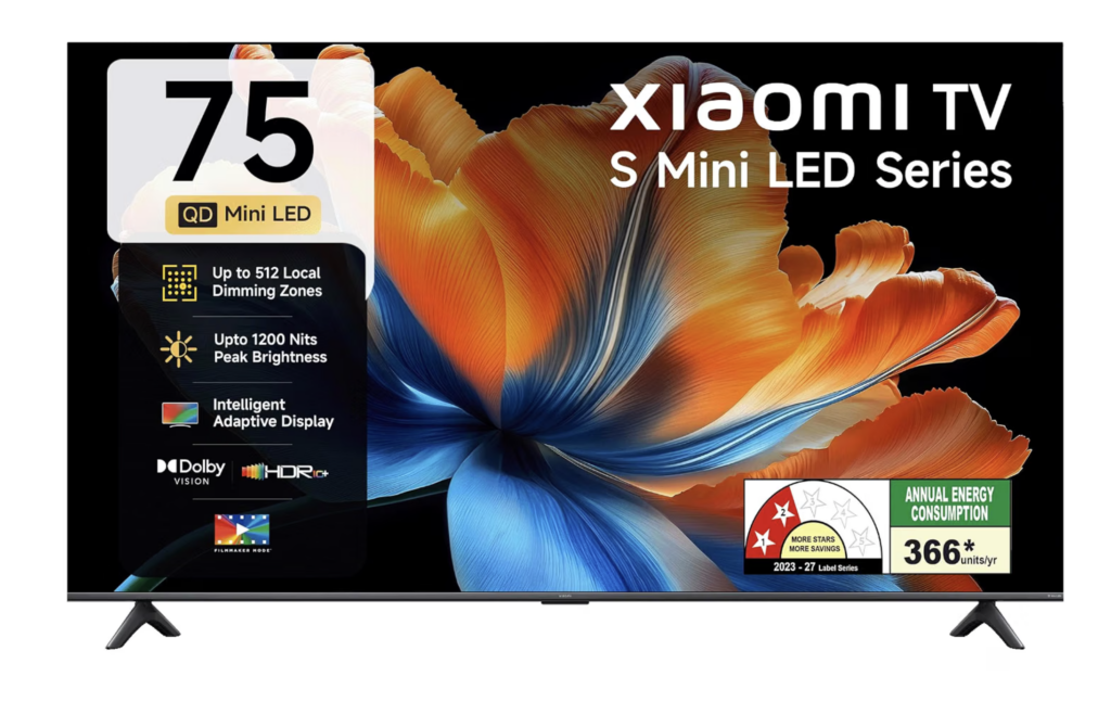 Xiaomi MagiQ S 75 inch QD Mini LED A Huge Screen for Movies